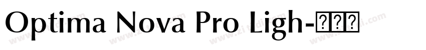 Optima Nova Pro Ligh字体转换